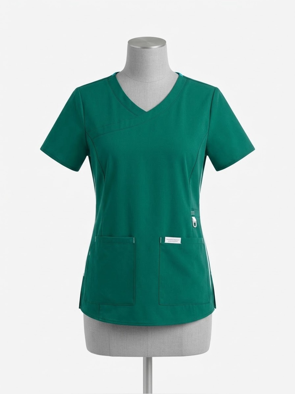 Women's V-Neck Medical Scrub Top in Royal Blue